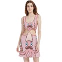 Squid Chef Cartoon Velvet Cutout Dress View1