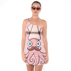 Squid Chef Cartoon One Soulder Bodycon Dress by sifis