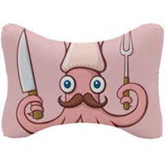 Squid Chef Cartoon Seat Head Rest Cushion