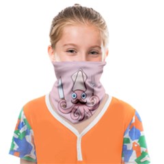 Squid Chef Cartoon Face Covering Bandana (kids)