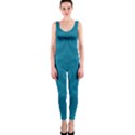 Cerulean Blue Spirals One Piece Catsuit View1