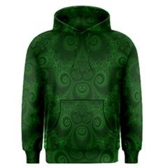 Emerald Green Spirals Men s Core Hoodie by SpinnyChairDesigns