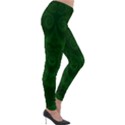 Emerald Green Spirals Lightweight Velour Leggings View4