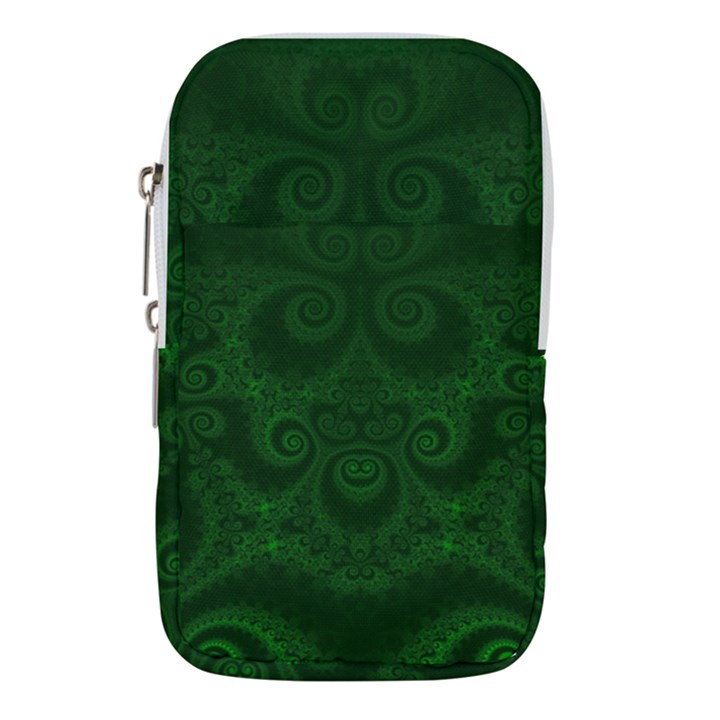 Emerald Green Spirals Waist Pouch (Small)