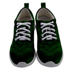 Emerald Green Spirals Athletic Shoes by SpinnyChairDesigns