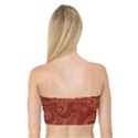 Red and Gold Spirals Bandeau Top View2