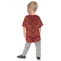 Red and Gold Spirals Kids  Raglan Tee View2