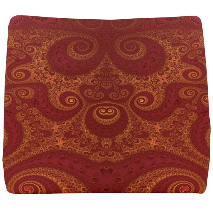 Red and Gold Spirals Seat Cushion