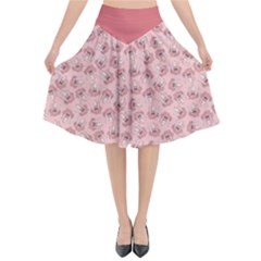 Squid Chef Pattern Flared Midi Skirt by sifis