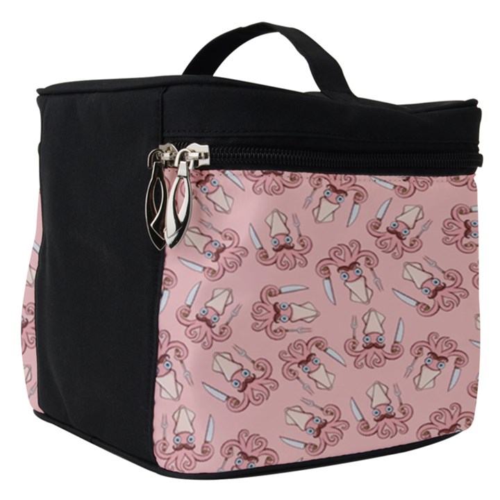 Squid Chef Pattern Make Up Travel Bag (Small)