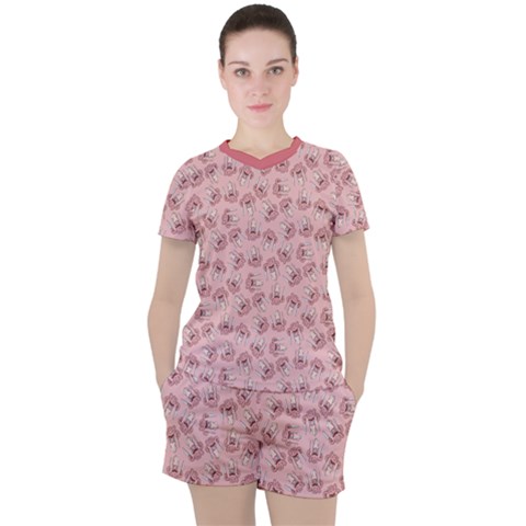 Squid Chef Pattern Women s Tee And Shorts Set by sifis