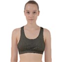 Rustic Green Brown Swirls Back Weave Sports Bra View1