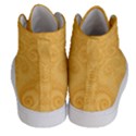 Golden Honey Swirls Women s Hi-Top Skate Sneakers View4