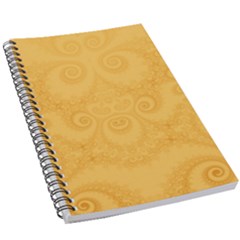 Golden Honey Swirls 5 5  X 8 5  Notebook by SpinnyChairDesigns