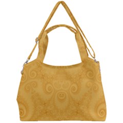 Golden Honey Swirls Double Compartment Shoulder Bag by SpinnyChairDesigns