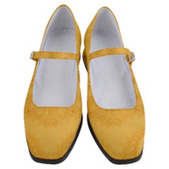 Golden Honey Swirls Women s Mary Jane Shoes