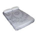 Wedding White Swirls Spirals Fitted Sheet (Full/ Double Size) View2