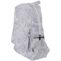 Wedding White Swirls Spirals Travelers  Backpack View1