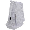 Wedding White Swirls Spirals Travelers  Backpack View2