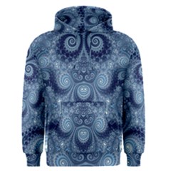 Royal Blue Swirls Men s Core Hoodie by SpinnyChairDesigns