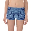 Royal Blue Swirls Reversible Boyleg Bikini Bottoms View1