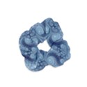 Royal Blue Swirls Velvet Scrunchie View1