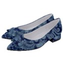 Royal Blue Swirls Women s Bow Heels View2