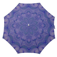 Mystic Purple Swirls Straight Umbrellas by SpinnyChairDesigns