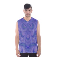 Mystic Purple Swirls Men s Basketball Tank Top by SpinnyChairDesigns