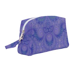 Mystic Purple Swirls Wristlet Pouch Bag (medium) by SpinnyChairDesigns