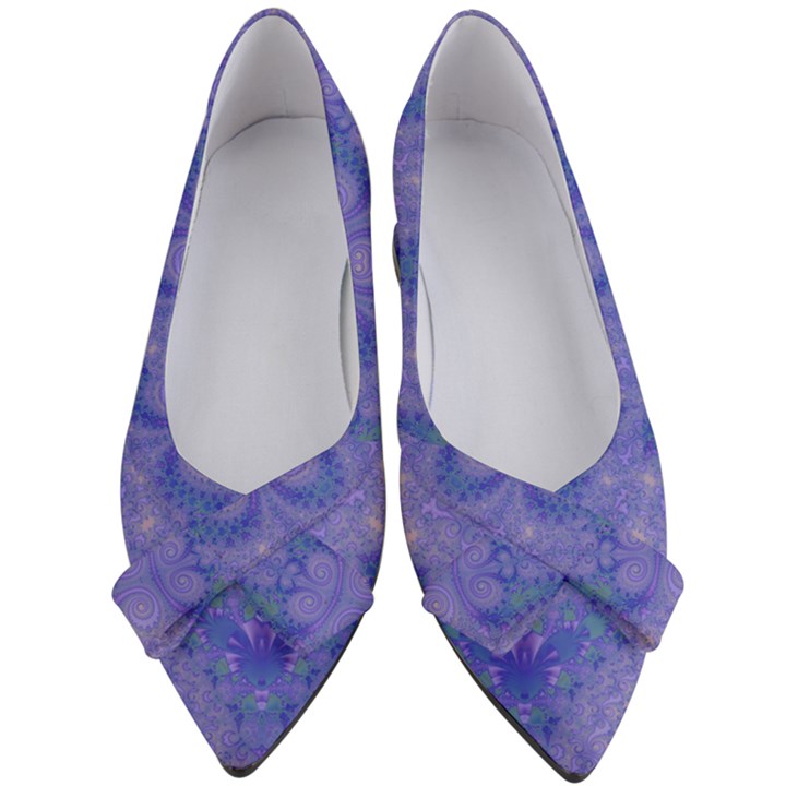 Mystic Purple Swirls Women s Bow Heels