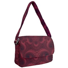 Burgundy Wine Swirls Courier Bag by SpinnyChairDesigns