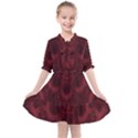 Burgundy Wine Swirls Kids  All Frills Chiffon Dress View1