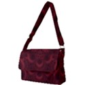 Burgundy Wine Swirls Full Print Messenger Bag (L) View1