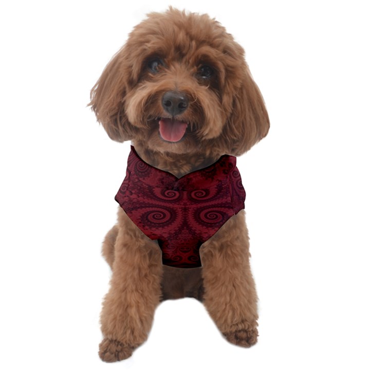 Burgundy Wine Swirls Dog Sweater