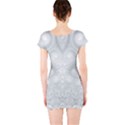 Ash Grey White Swirls Short Sleeve Bodycon Dress View2