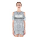 Ash Grey White Swirls Shoulder Cutout One Piece Dress View1