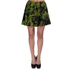 Nature Dark Camo Print Skater Skirt by dflcprintsclothing