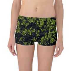 Nature Dark Camo Print Reversible Boyleg Bikini Bottoms