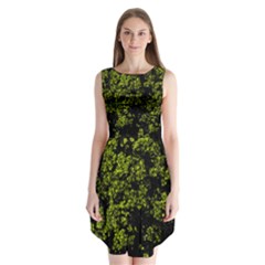 Nature Dark Camo Print Sleeveless Chiffon Dress   by dflcprintsclothing