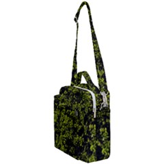 Nature Dark Camo Print Crossbody Day Bag by dflcprintsclothing