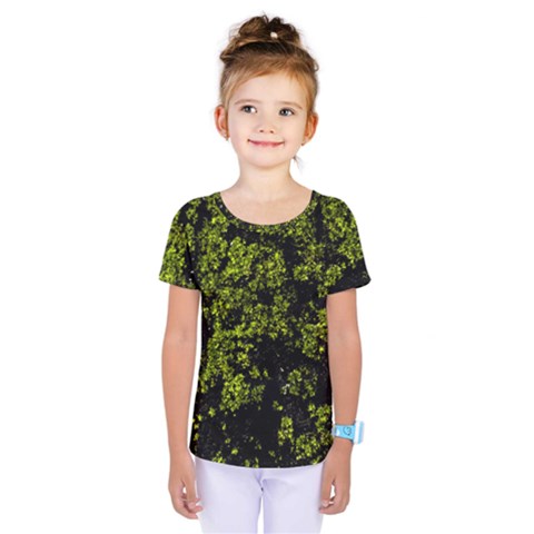 Nature Dark Camo Print Kids  One Piece Tee by dflcprintsclothing