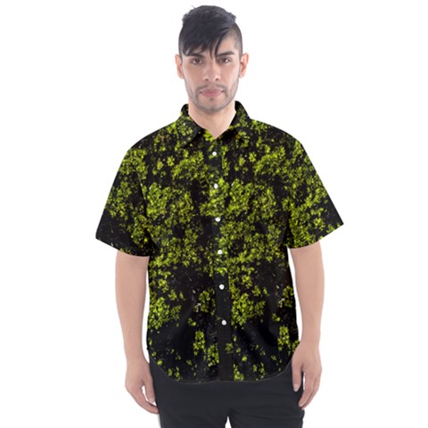 Nature Dark Camo Print Men s Short Sleeve Shirt by dflcprintsclothing