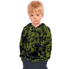 Nature Dark Camo Print Kids  Overhead Hoodie