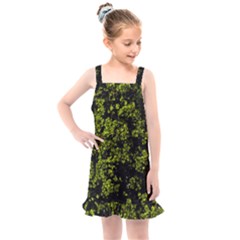 Nature Dark Camo Print Kids  Overall Dress