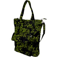 Nature Dark Camo Print Shoulder Tote Bag