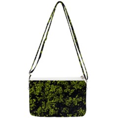 Nature Dark Camo Print Double Gusset Crossbody Bag by dflcprintsclothing