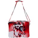 Abstract Red Black Floral Print Cross Body Office Bag View3