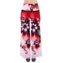 Abstract Red Black Floral Print So Vintage Palazzo Pants View1