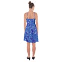 Cornflower Blue Floral Print Ruffle Detail Chiffon Dress View2